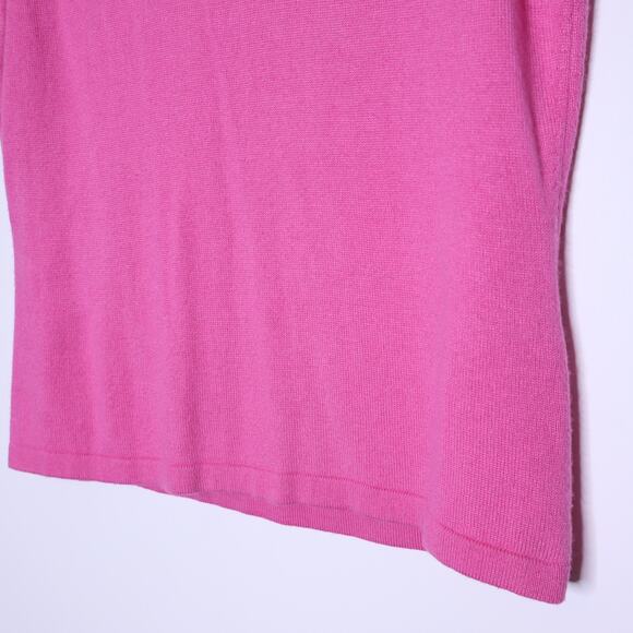 FJALL Cashmere Tank Sweater Pink Round Neck Lightweight Casual Women's XL - Picture 4 of 10